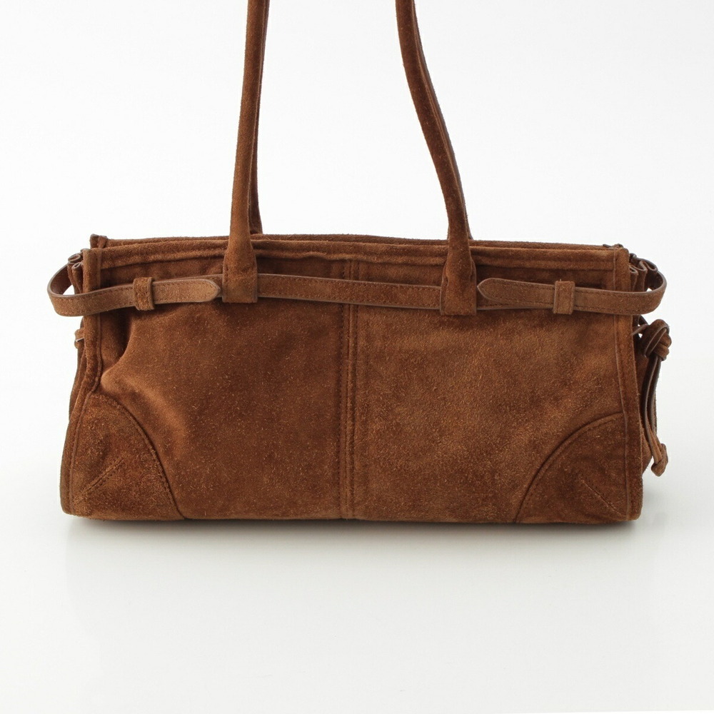Prada Bonnie Suede Handbag Brown - Picture 5 of 10